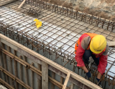 重庆中空塑料建筑模板管廊项目施工现场